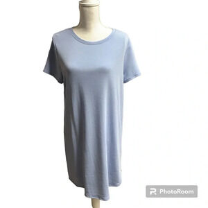 Wasabi + Mint size large T shirt dress baby blue colored short sleeve